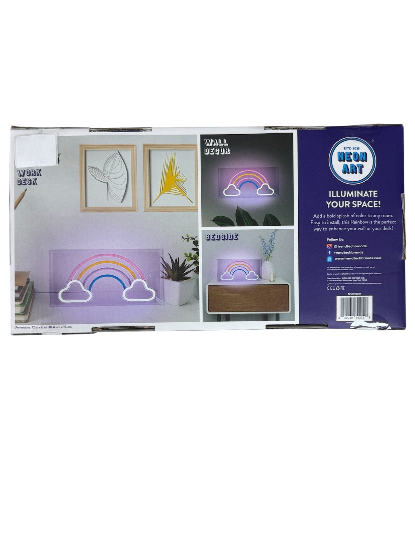 TrendTech Brands Neon Art Sign Rainbow Edition NRAINBOW