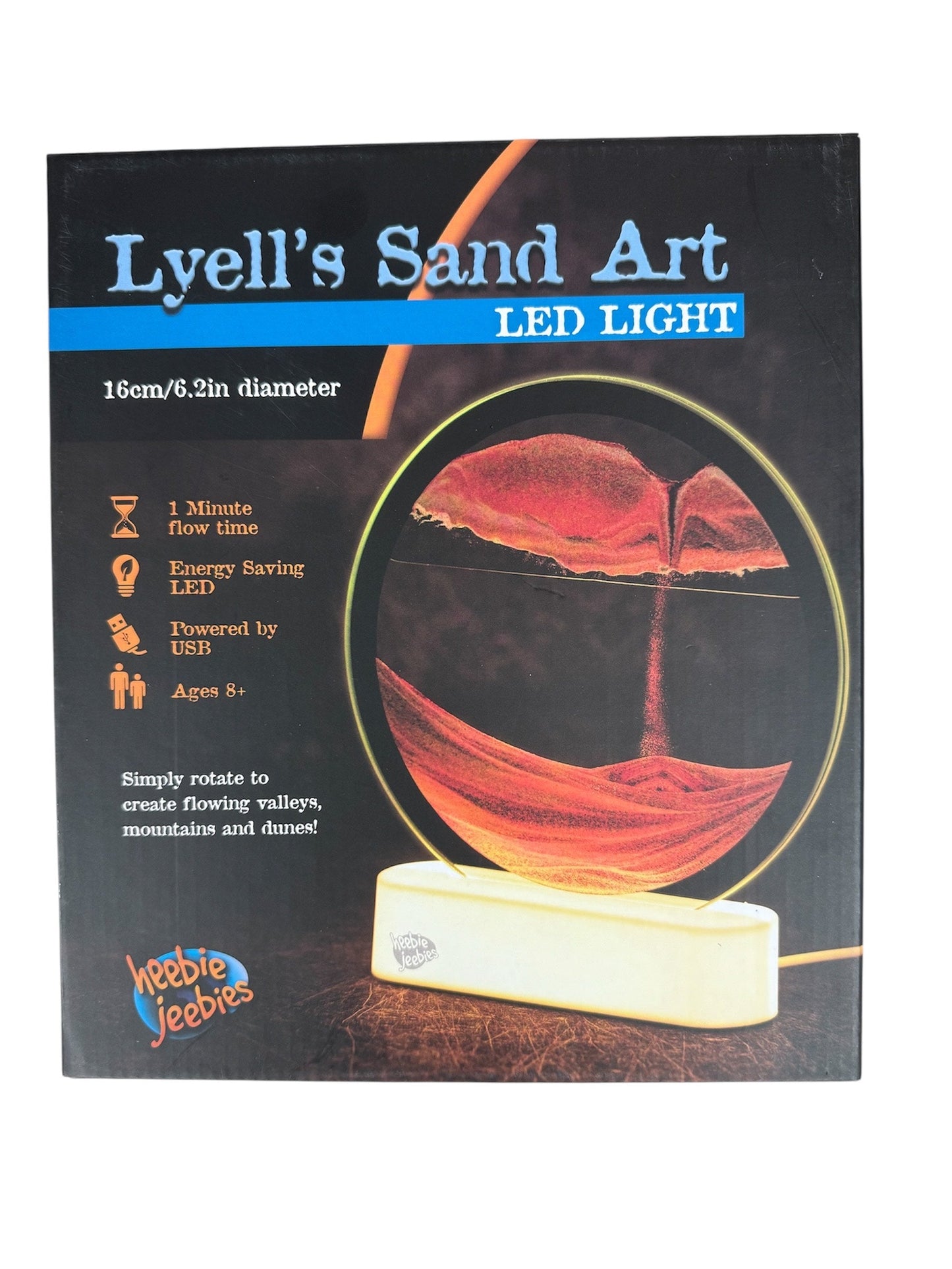 Heebie Jeebies Lyell's Sand Art Led Light HJ-6124 HJBHJ6124