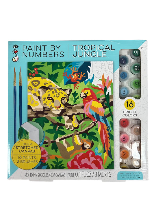 Bright Stripes Paint By Numbers Tropical Jungle 9204 BGH9204