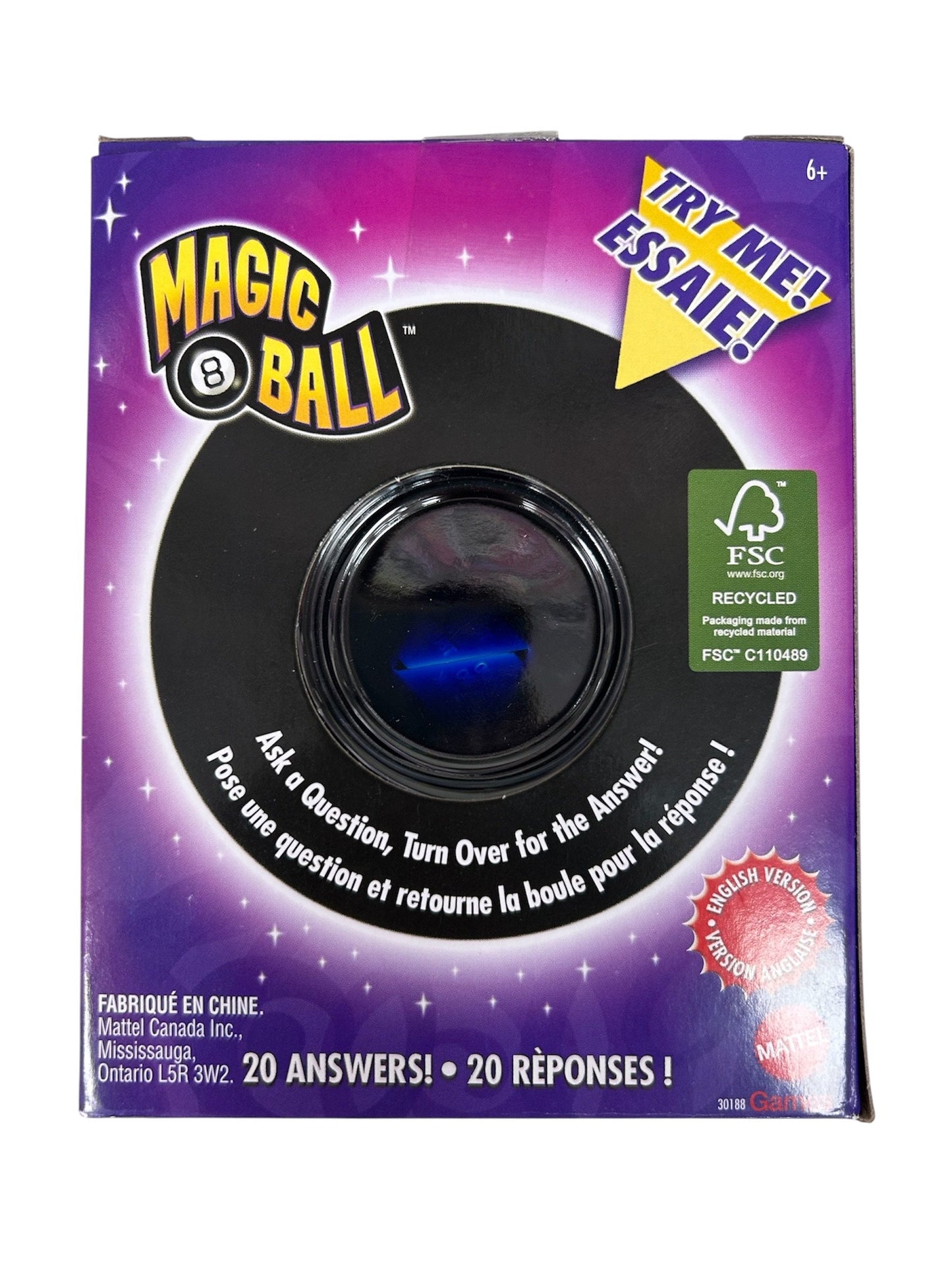 Mattel Magic 8 Ball Game 0814DP ADUMTT30188