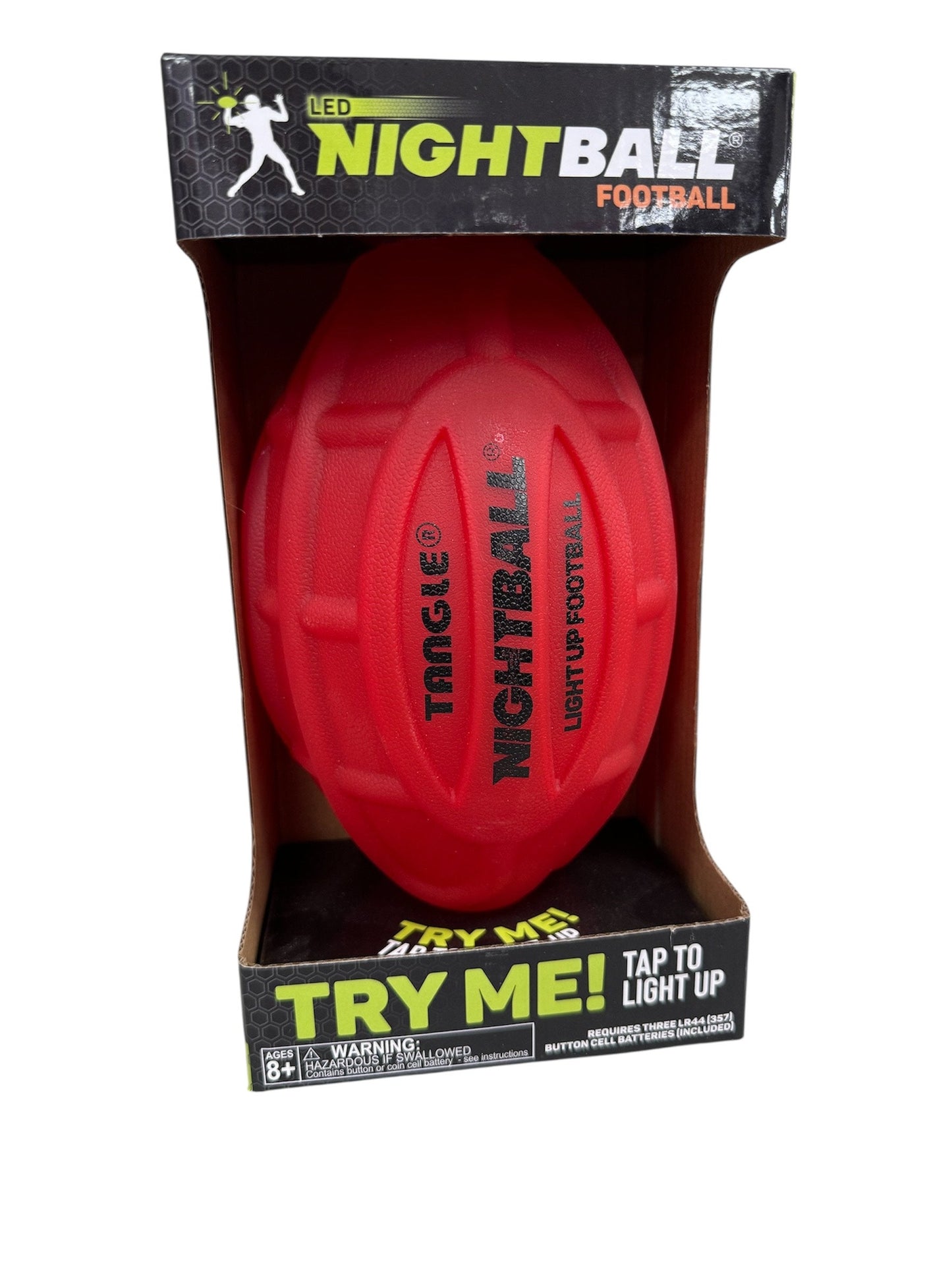 Tangle LED Nightball Light Up Football Red 12793