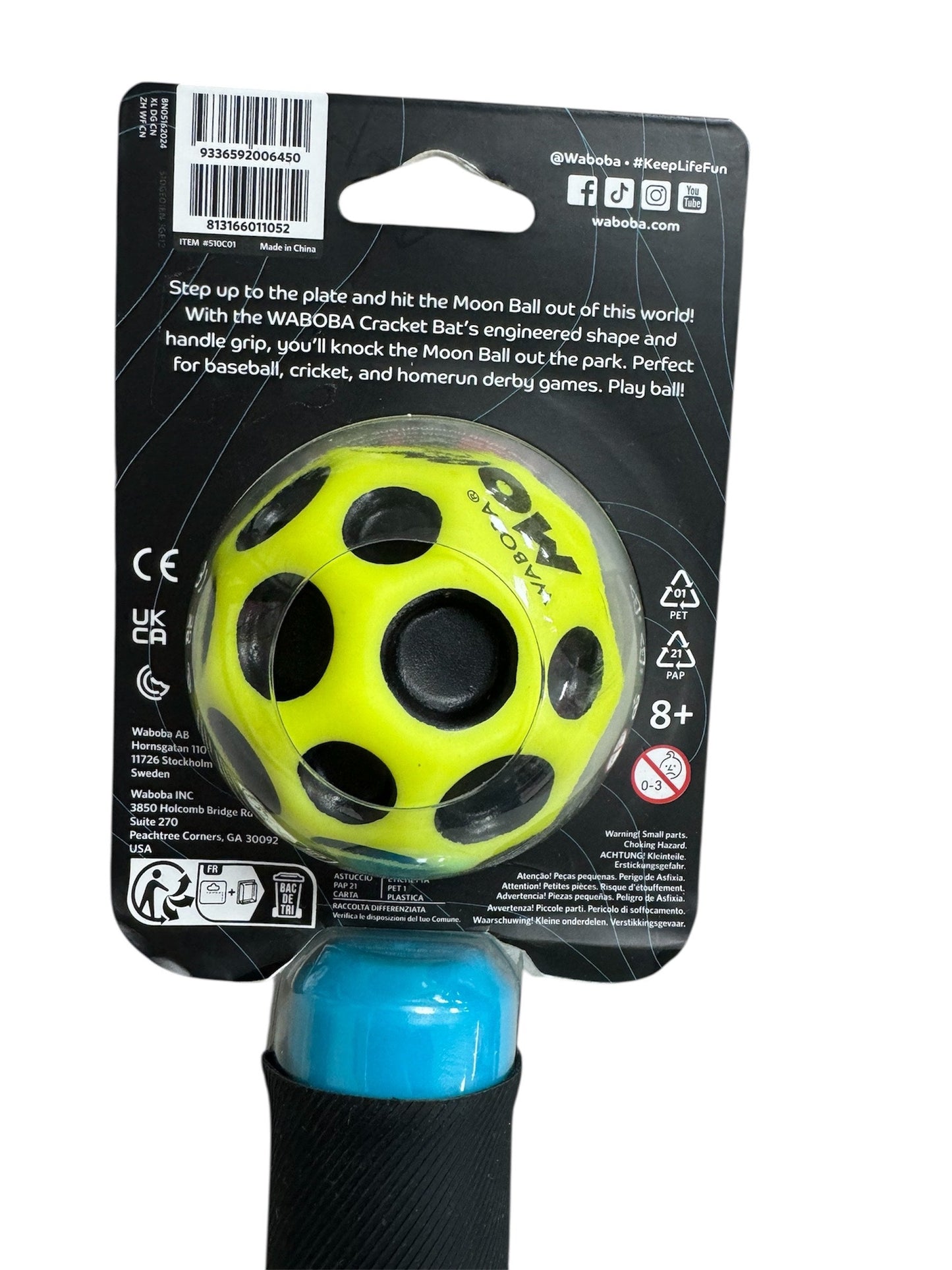 Waboba Cracket Bat & Moon Ball 510C01