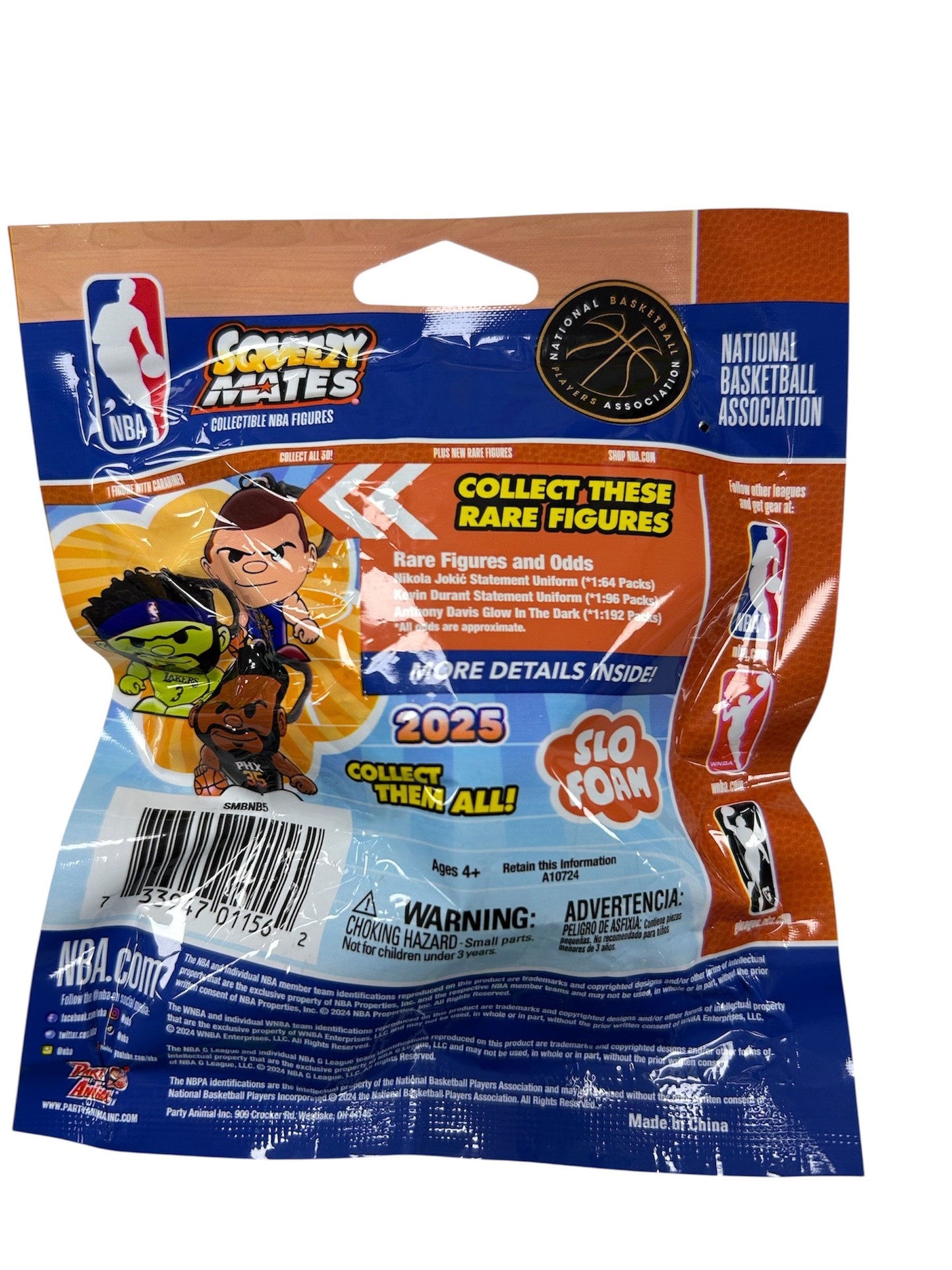 Party Animal NBA Squeezy Mates 2025 SMBNB5