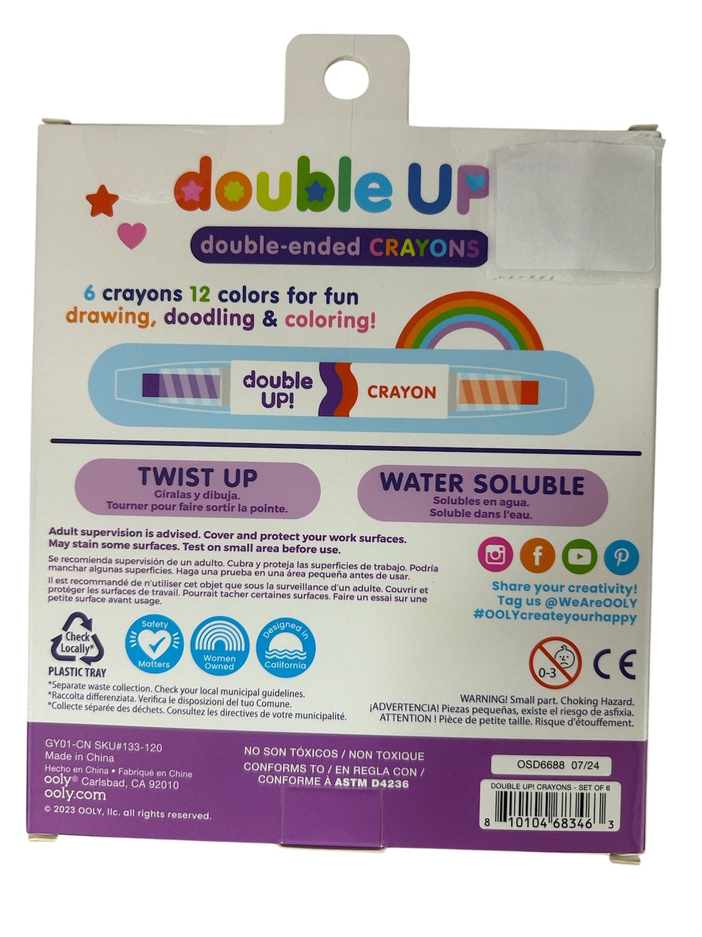 Ooly Double-Ended Crayons  133-120 IAR133120