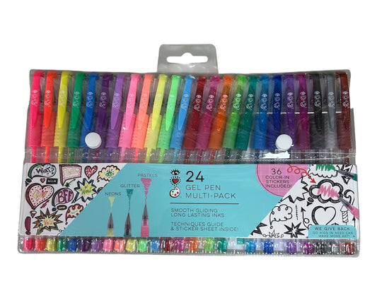 Bright Stripes 24 Gel Pen Multi-Pack 5224-24 BGH5224
