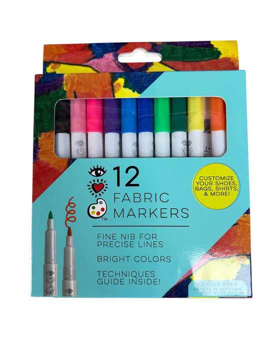 Bright Stripes 12 Fabric Markers 6412-12 BGH6412