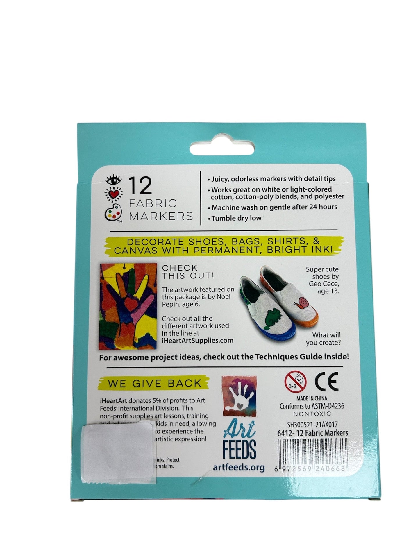 Bright Stripes 12 Fabric Markers 6412-12 BGH6412