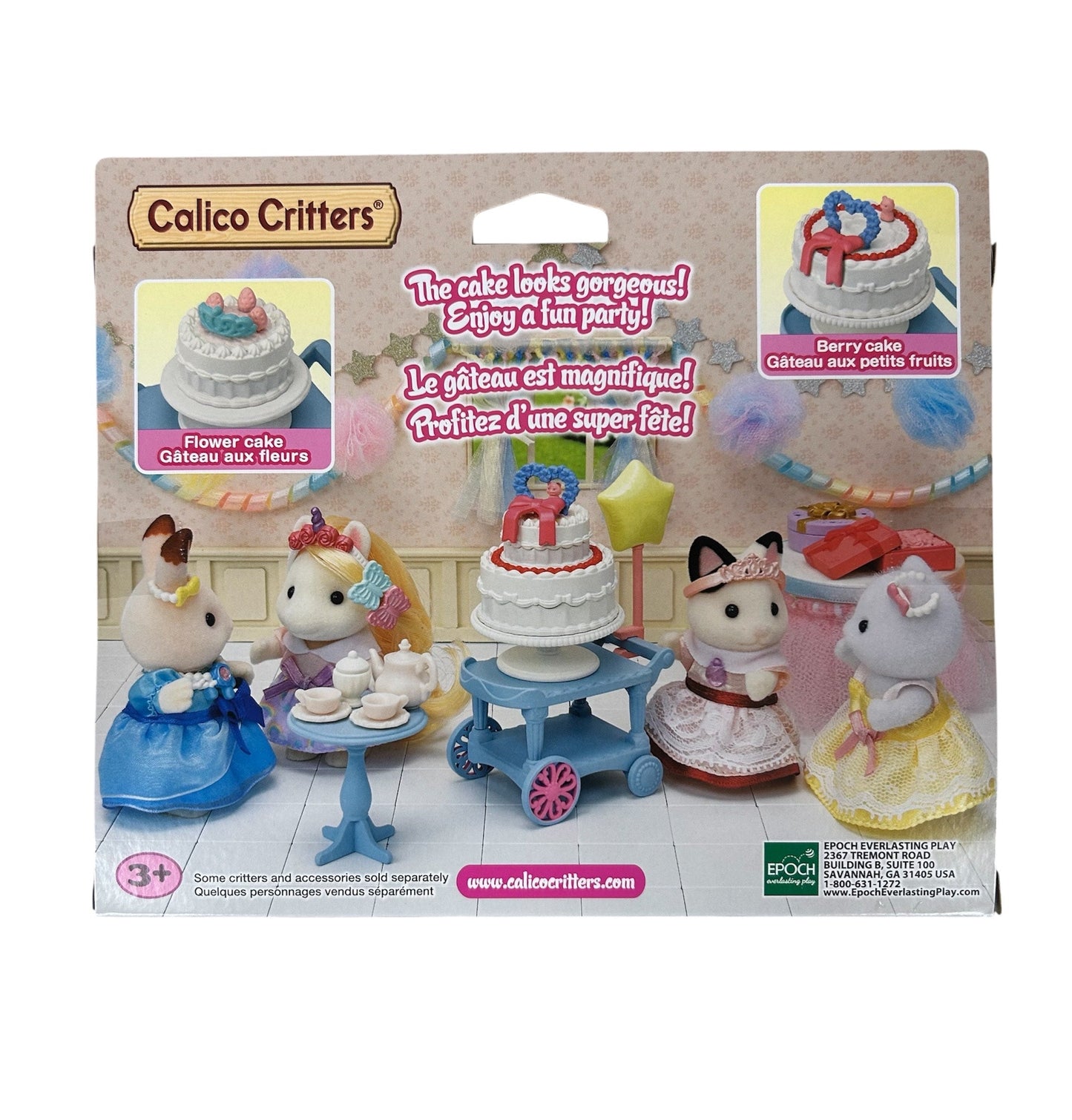 Calico Critters Party Time Playset - Tuxedo Cat Girl
