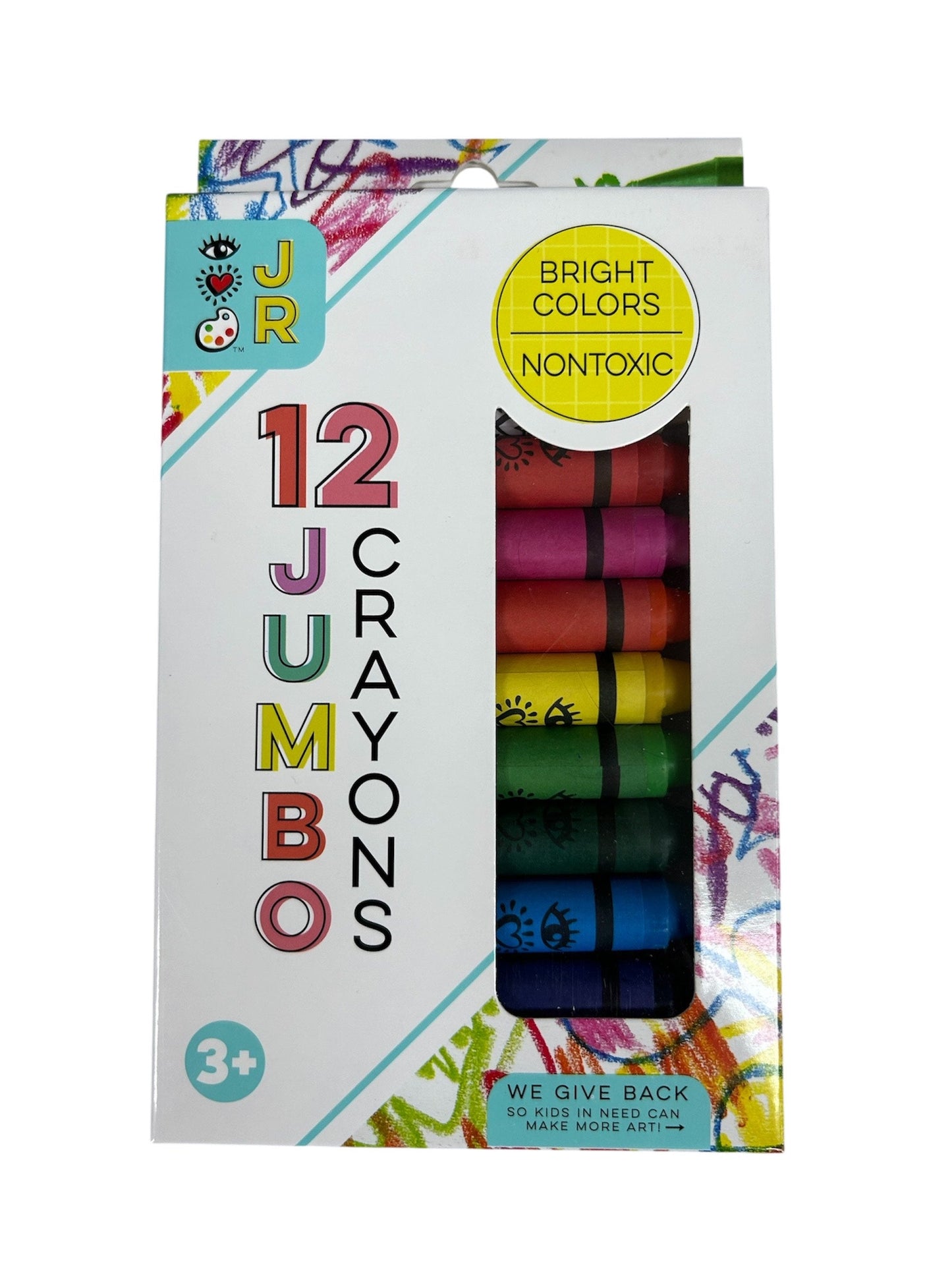 Bright Stripes JR 12 Jumbo Crayons 19512-12 BGH19512