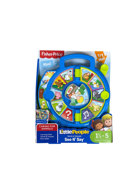 Fisher Price Little People World of Animals See N' Say Toy DVP80