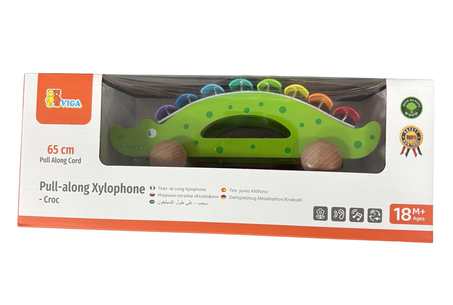 The Original Toy Company Crocodile Pull Along Xylophone 50342