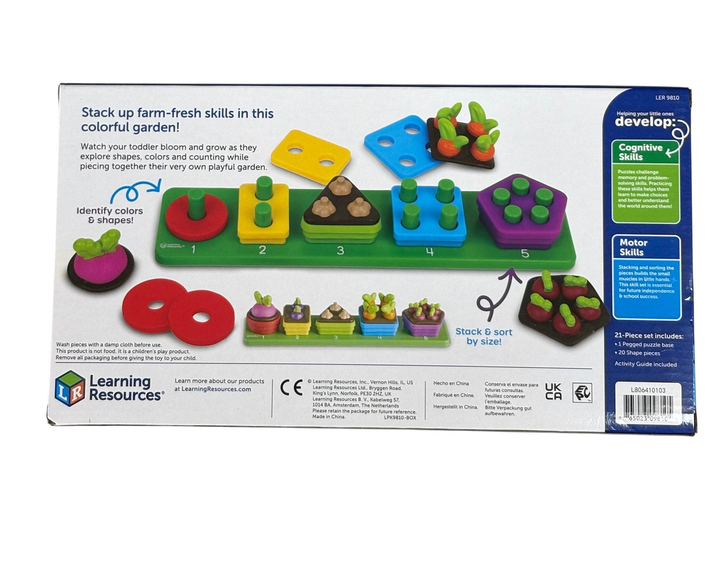 Learning Resources Stacking Shapes Garden LER 9810