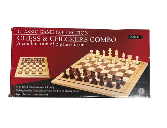 Hansen Classic Games Chess & Checkers Combo 905