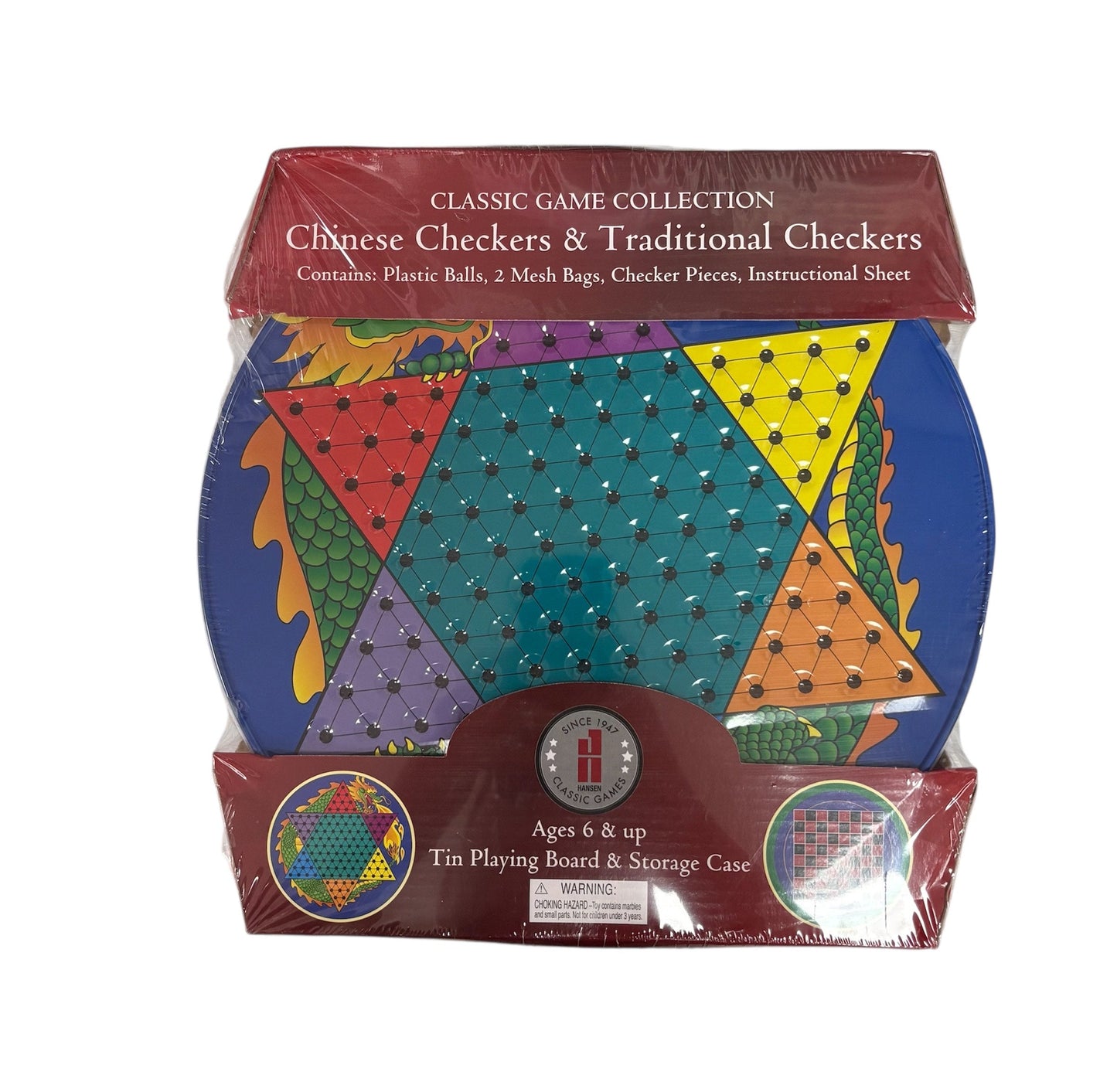 Hansen Classic Games Chinese Checkers & Traditional Checkers 103440