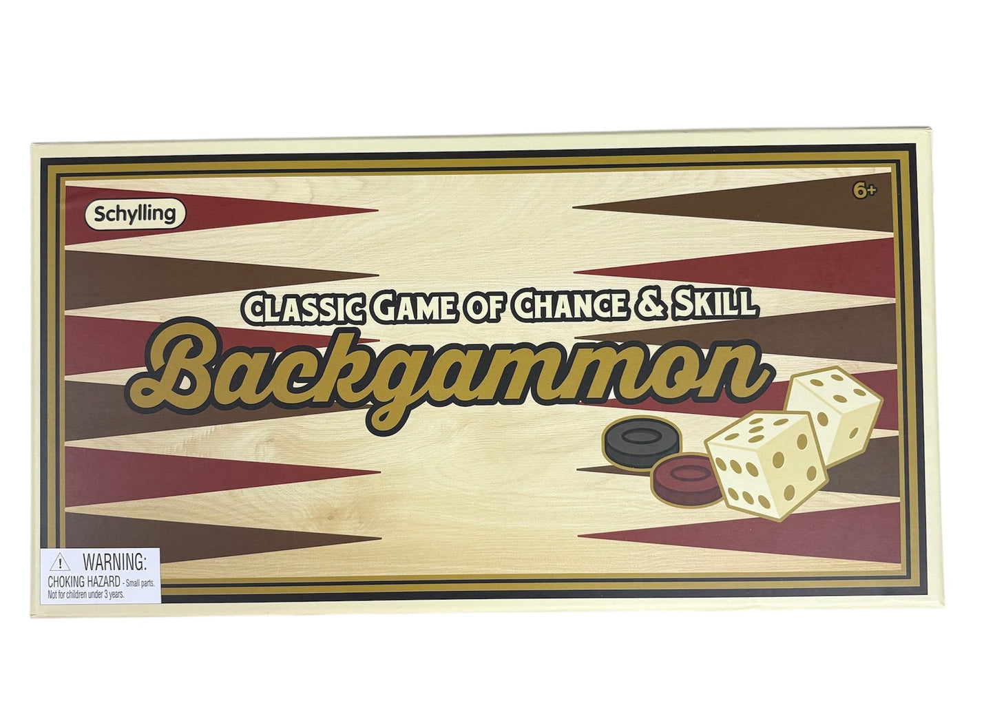 Schylling Classic Game of Chance & Skill Backgammon 24010ML SEBCG