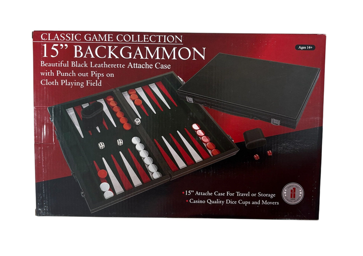 Hansen Classic Games 15" Backgammon 103863