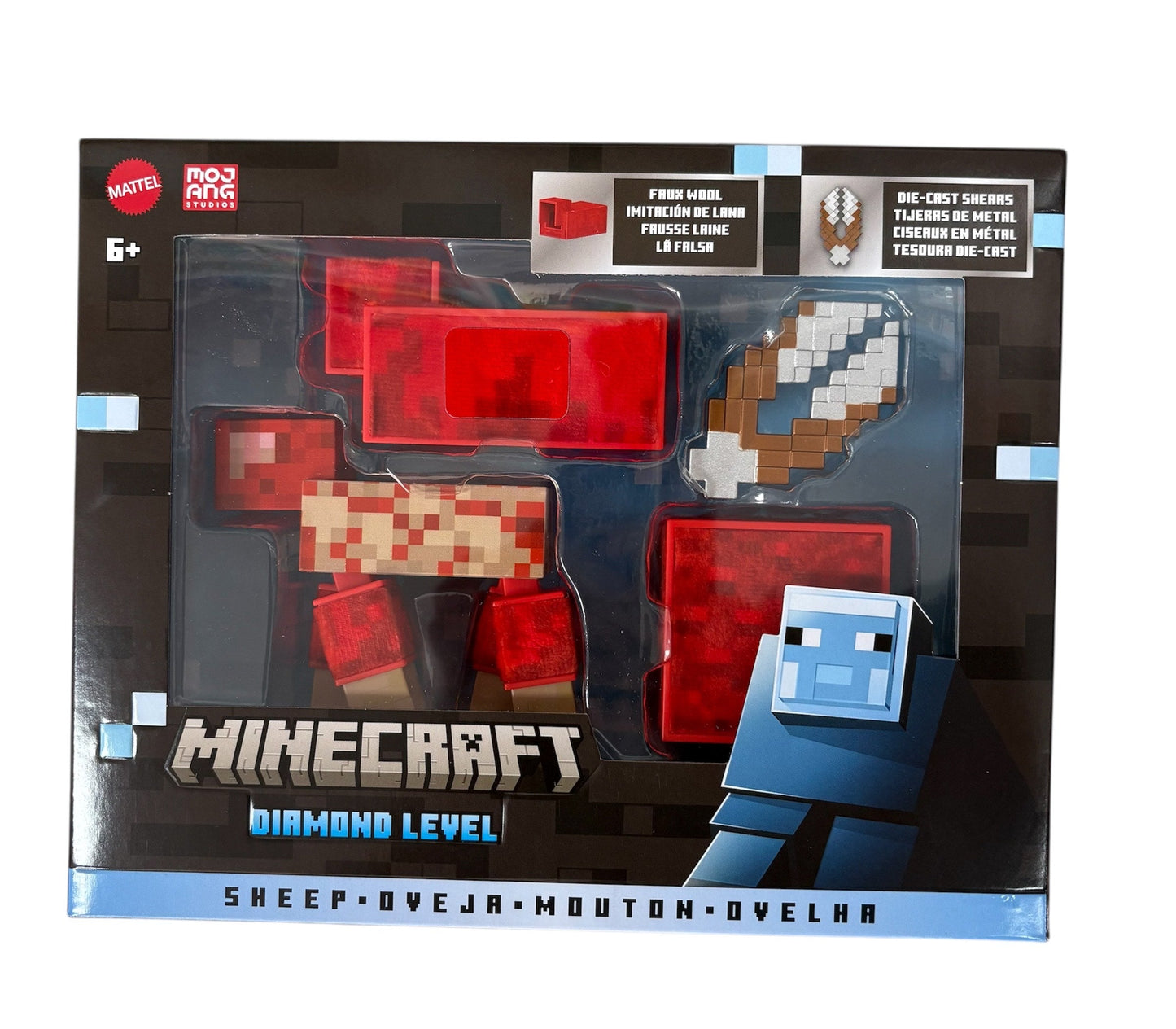 Mattel Minecraft Diamond Level Sheep Action Figure with Accessories JCV22