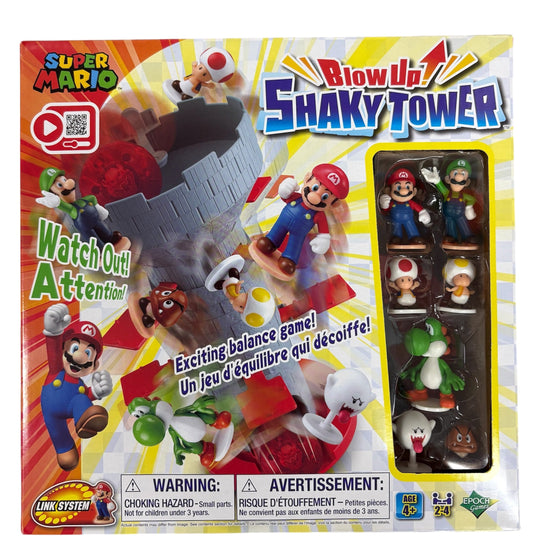 Epoch Games Super Mario Blow Up Shaky Tower Game 7418