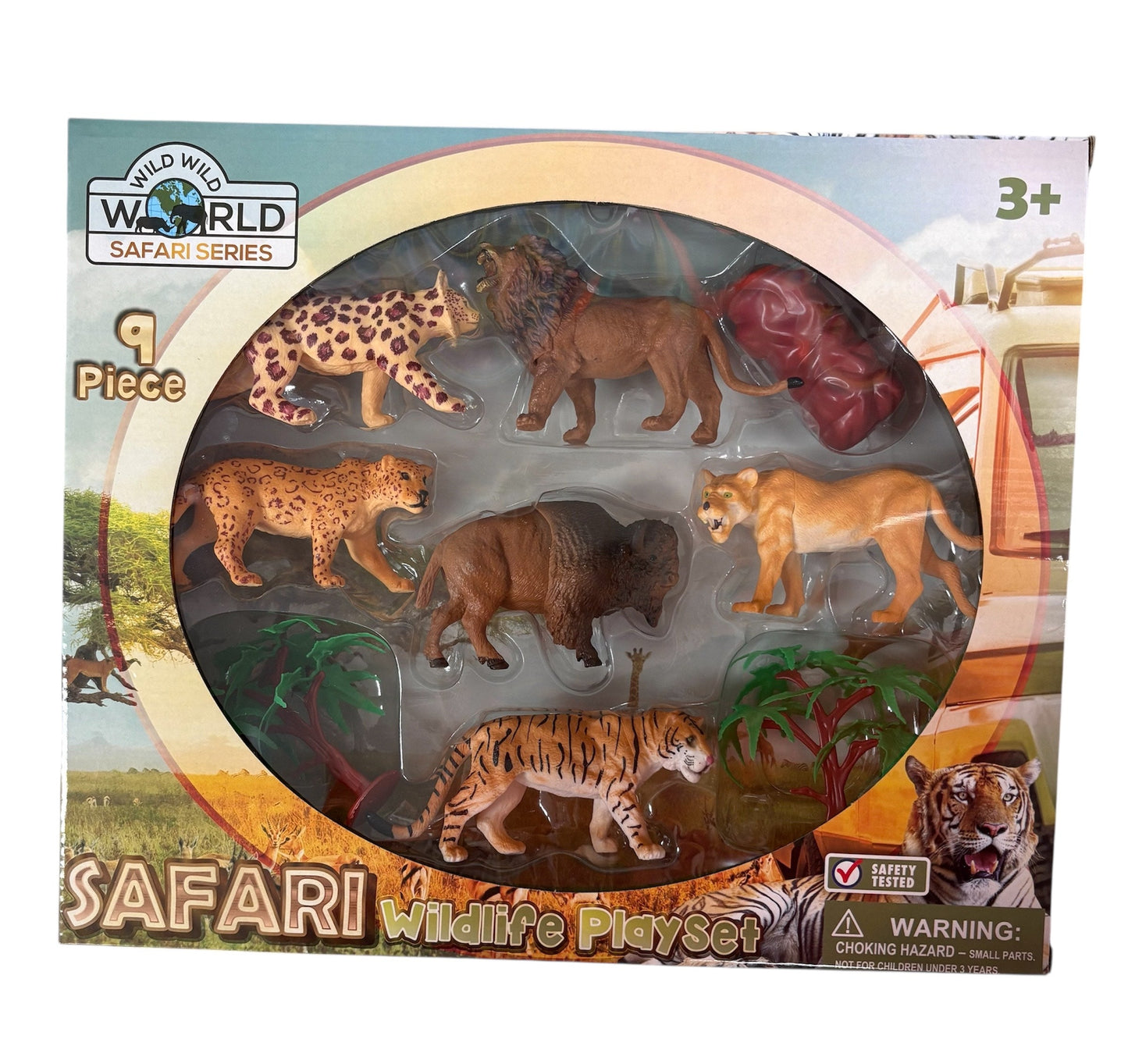 Brooklyn Lollipop Safari Wildlife Playset 9 Pieces 5935