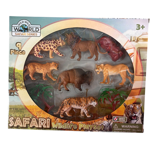 Brooklyn Lollipop Safari Wildlife Playset 9 Pieces 5935