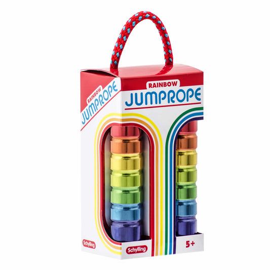 Schylling Rainbow Tin Jump Rope - product photo