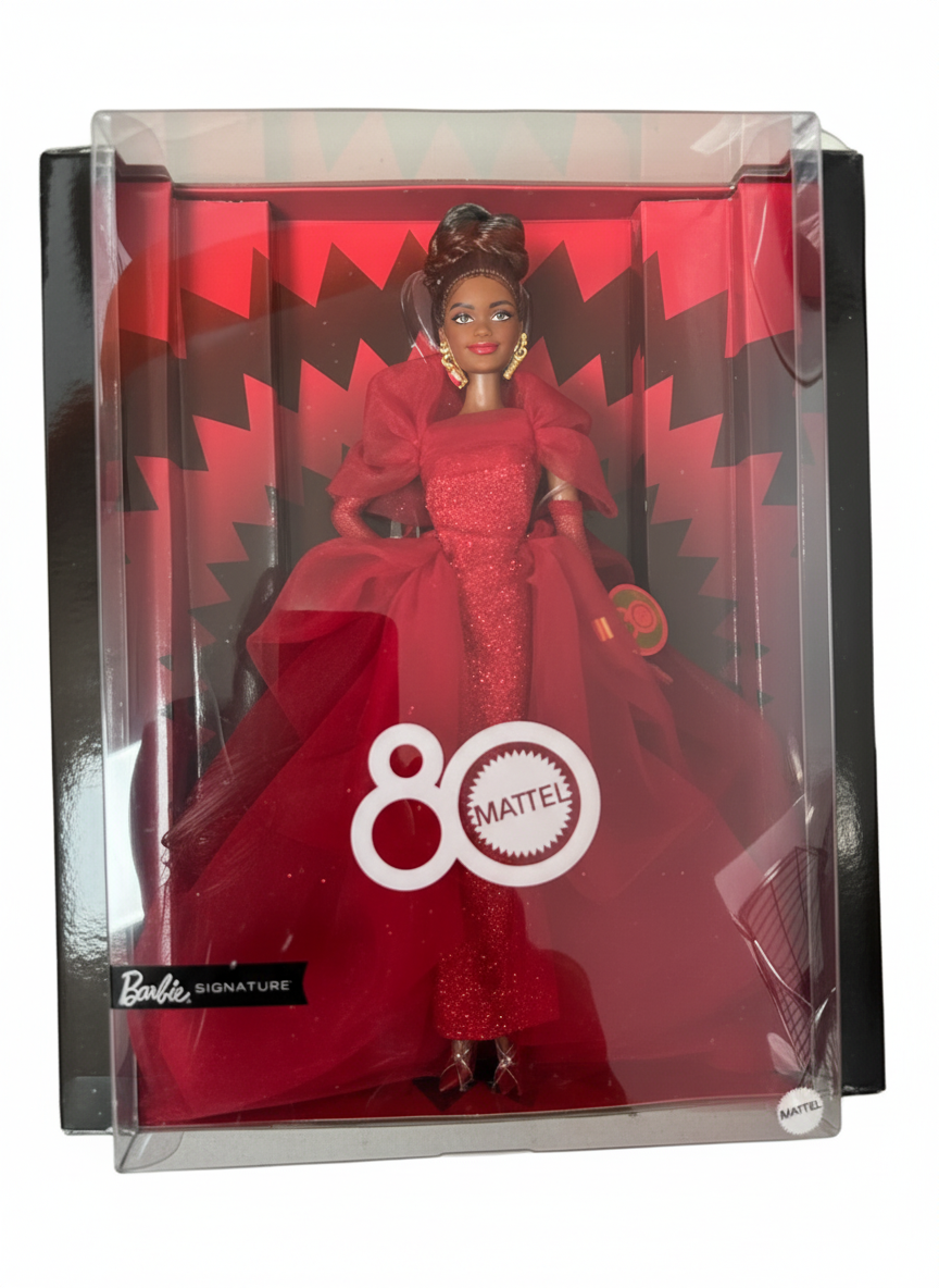 Mattel Barbie 80 Red Dress JBJ18 JGK08-9796