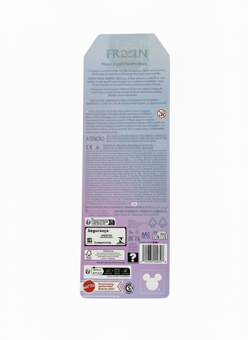 Product packaging with multiple labels on a wooden surface