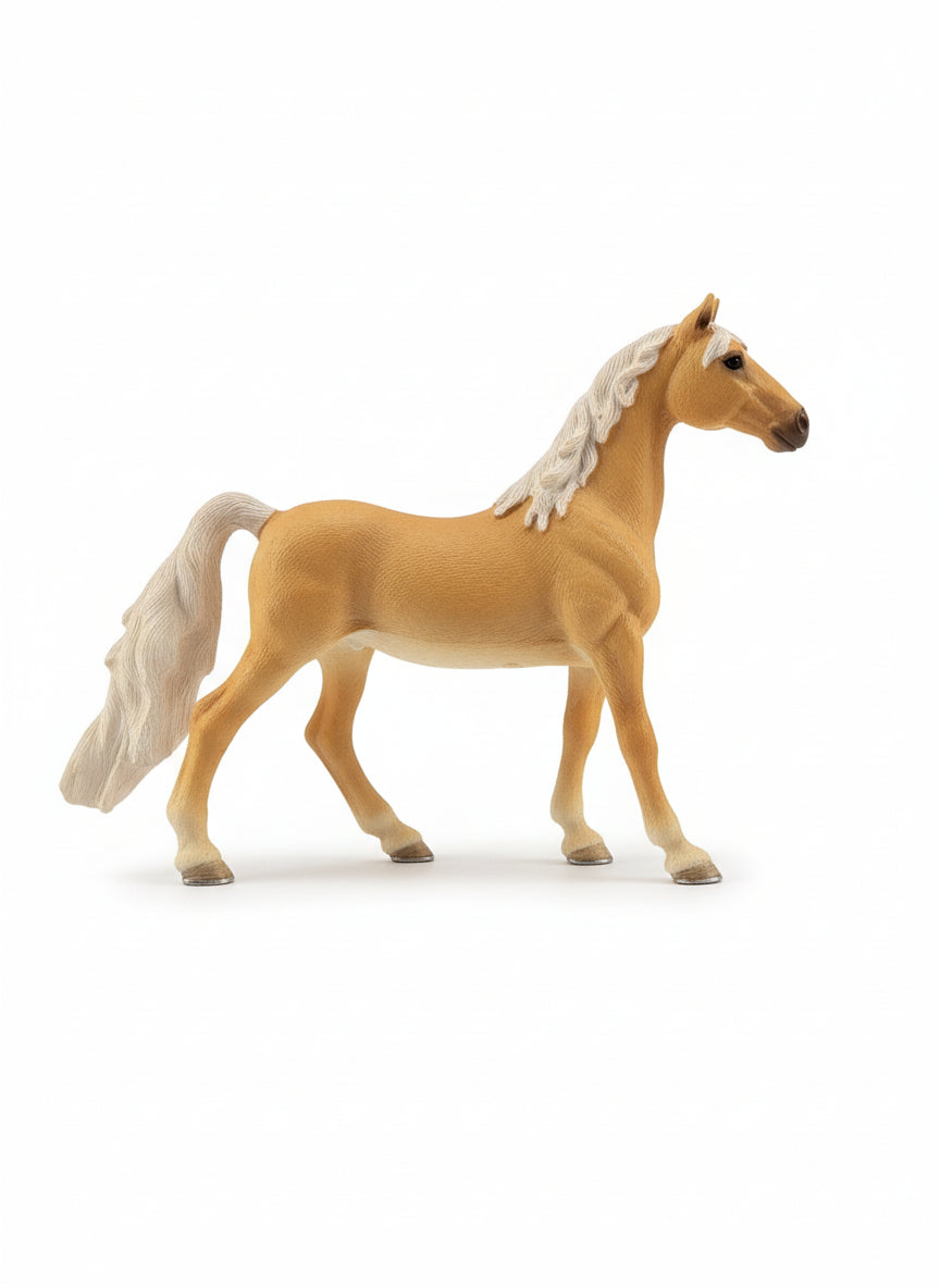 Toy horse on a wooden floor
