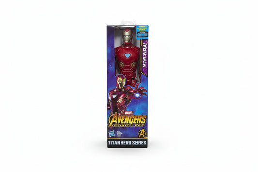 Marvel Avengers Infinity War Titan Hero Series Iron Man figure packaging on a white background