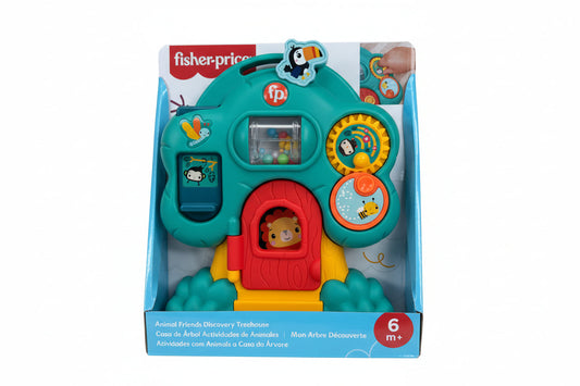 Fisher-Price toy packaging on a wooden surface