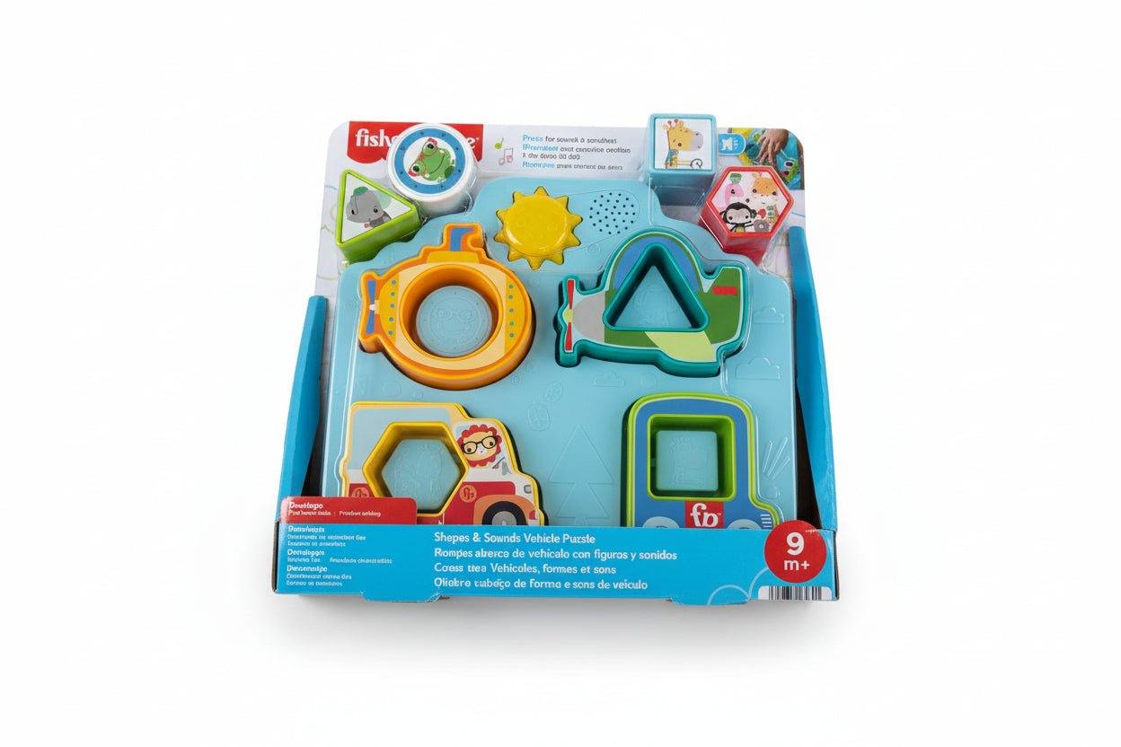 Mattel Fisher Price Shapes & Sounds Vehicle Puzzle HRP31