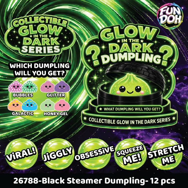 Mystery Dumpling Squishy Fun Doh Glow In Dark
