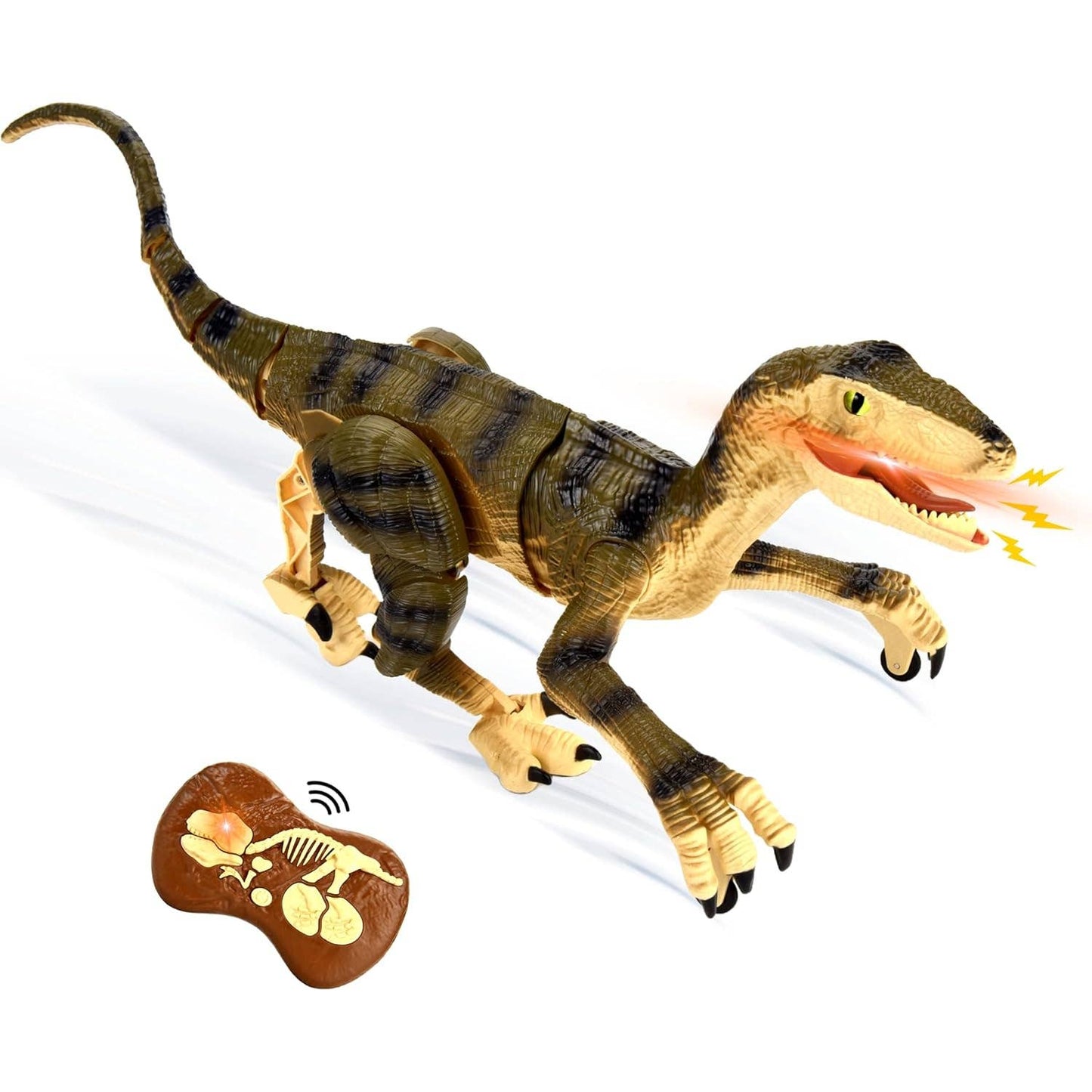 R/C Dino Jurassic Walking Roaring Tyrannosaurus Gray: Gray