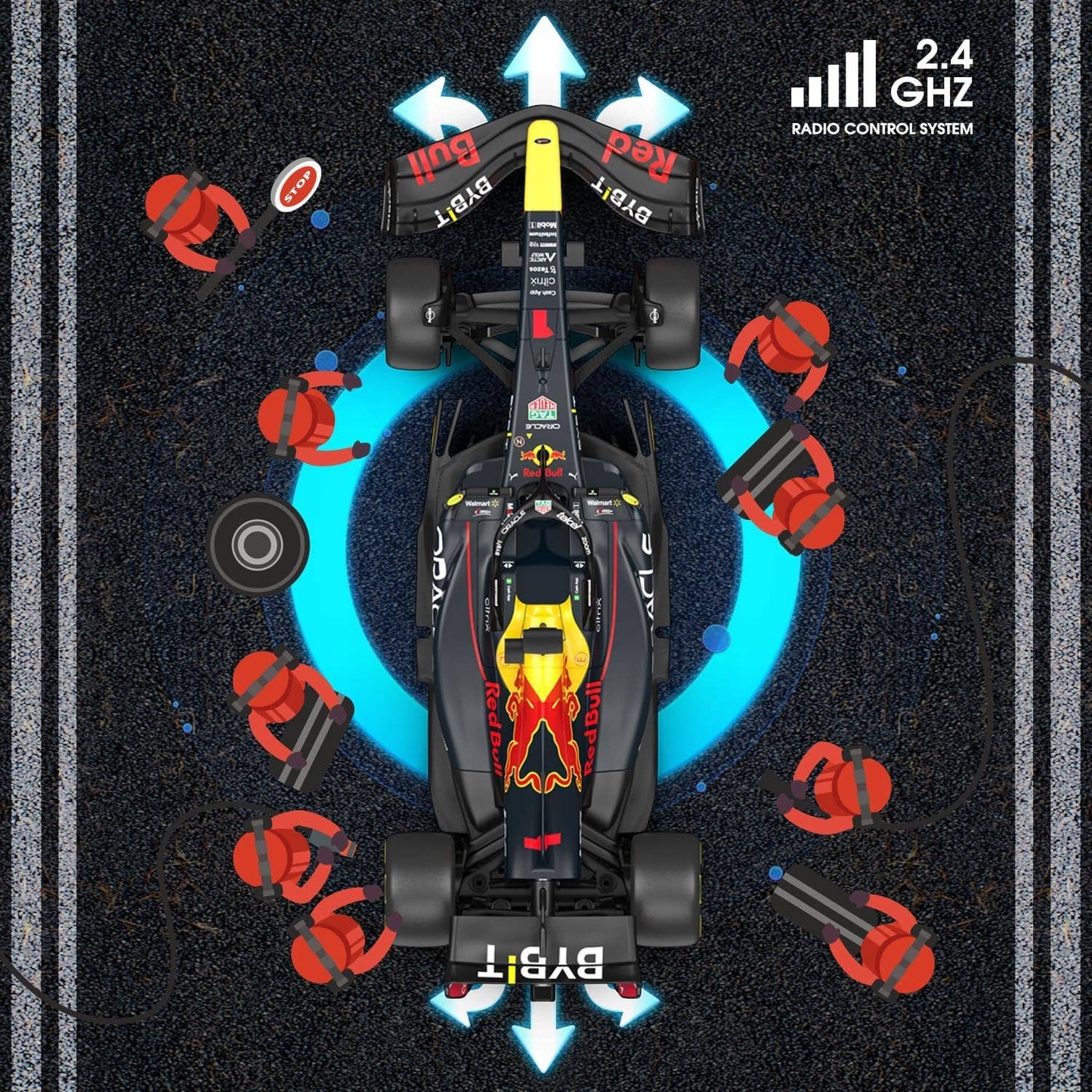 1:12 Scale Red Bull RB18 F1 Remote Control RC Car