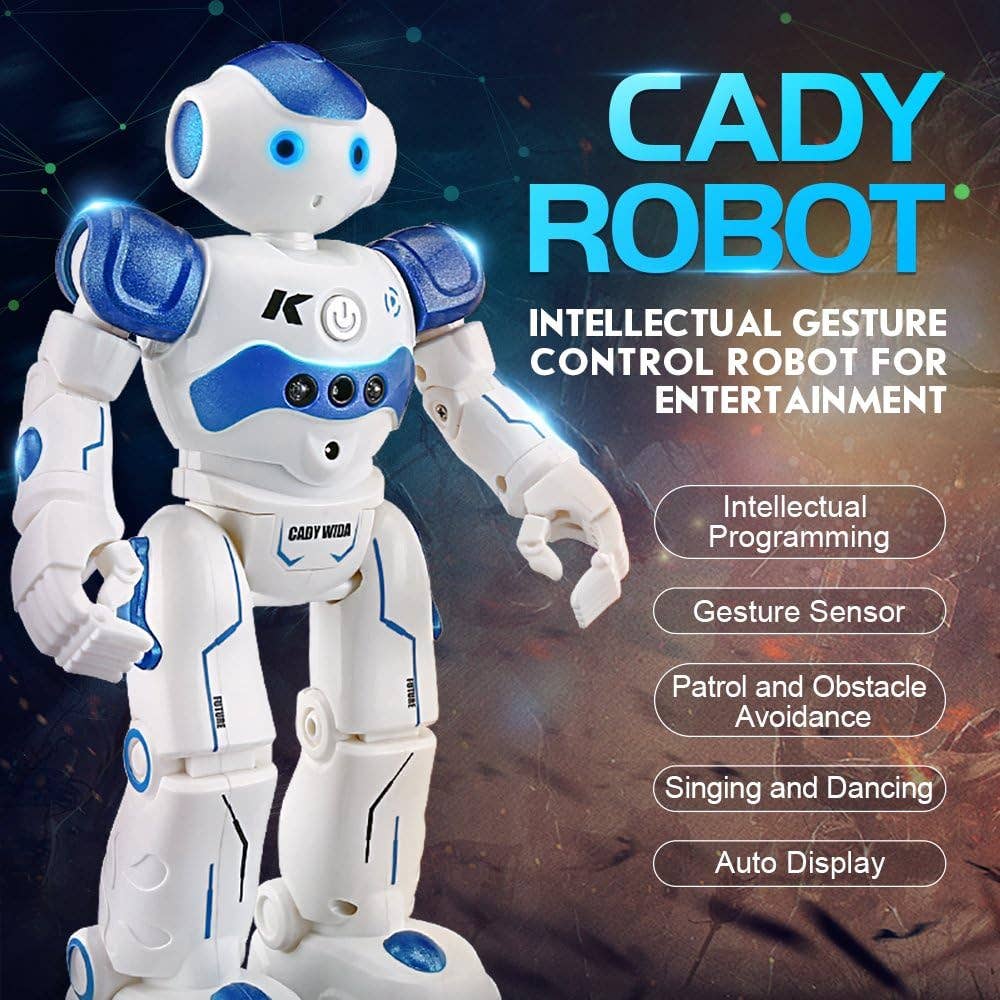 RC Robot w/Sensors and Remote Blue: Pink