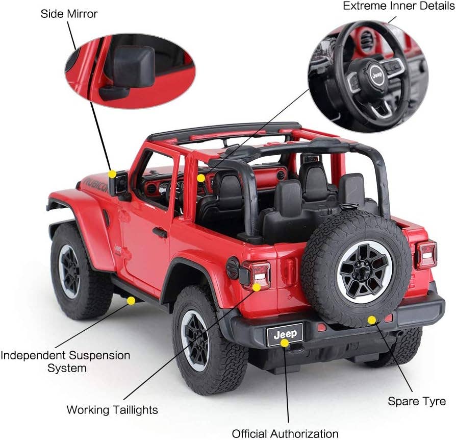 1:14 Scale RC Jeep Wranger JL Remote Control Off-Road Car