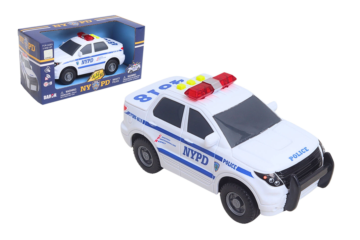 NYPD MIGHTY POLICE CAR W/LIGHT & SOUND