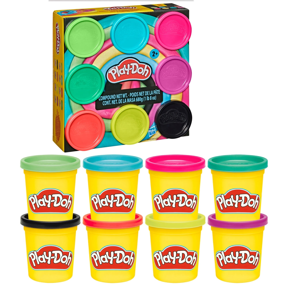Play-Doh 8 Pack 3 Ounce Vibrant Colors (G06925X00)