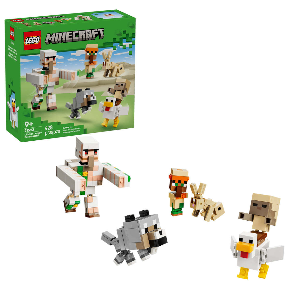 LEGO Minecraft Chicken Jockey Desert Attack (21592) box