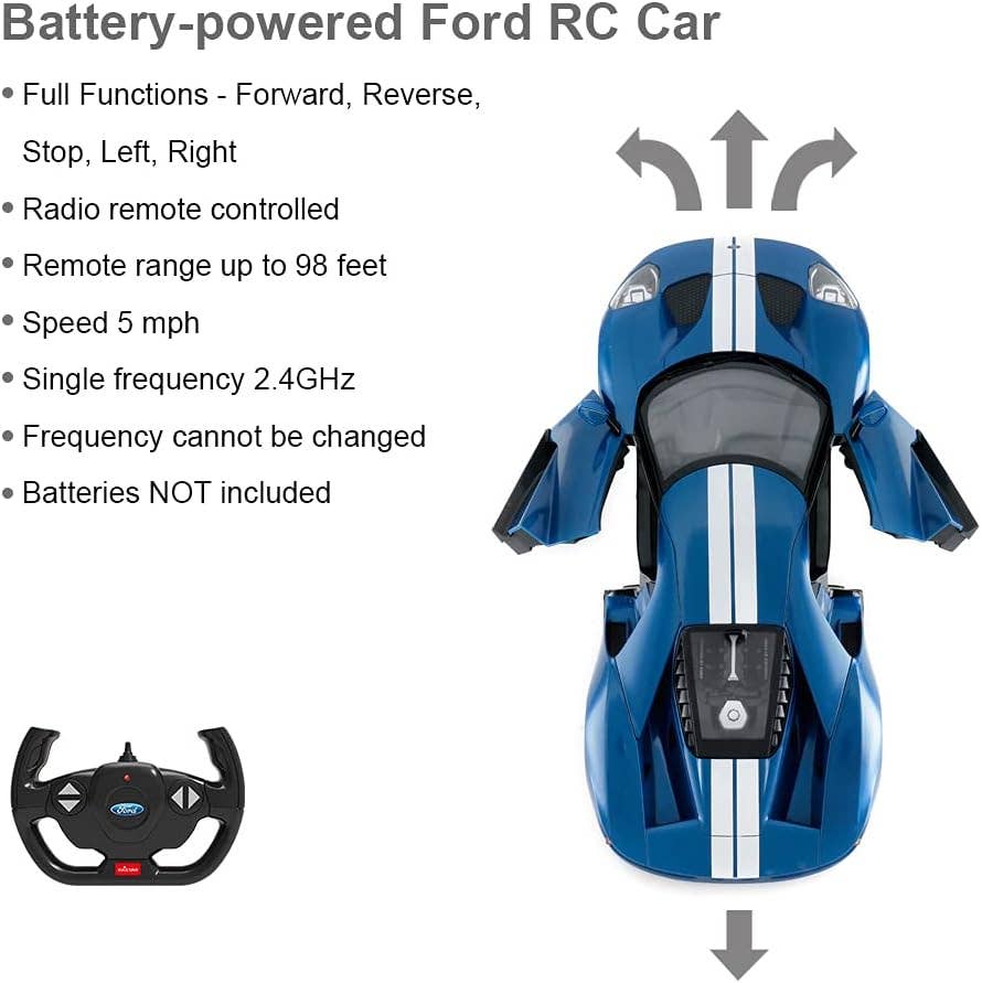 1:14 Scale RC Ford GT Remote Control Sports Car