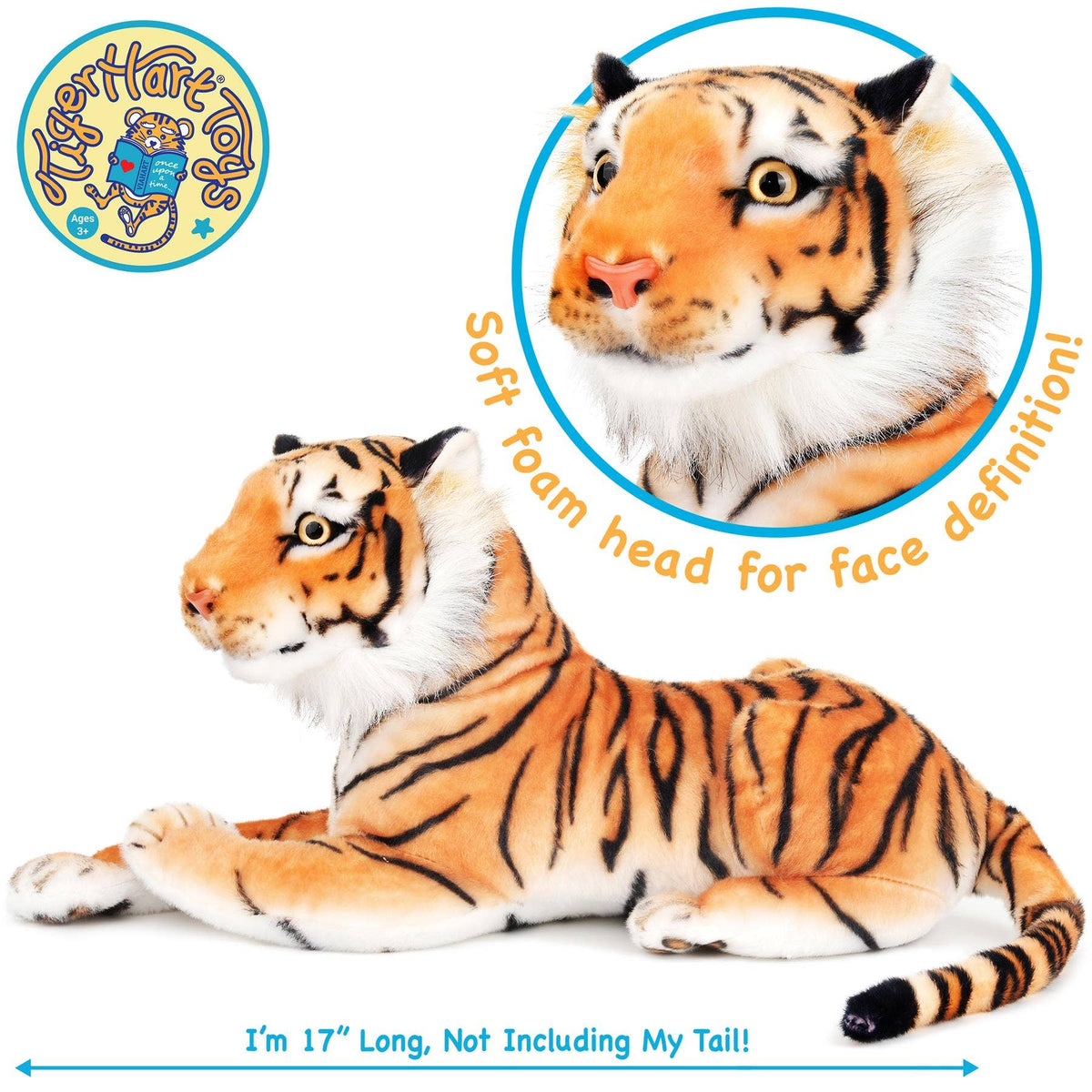 TigerHart Arrow the Tiger 17-inch plush