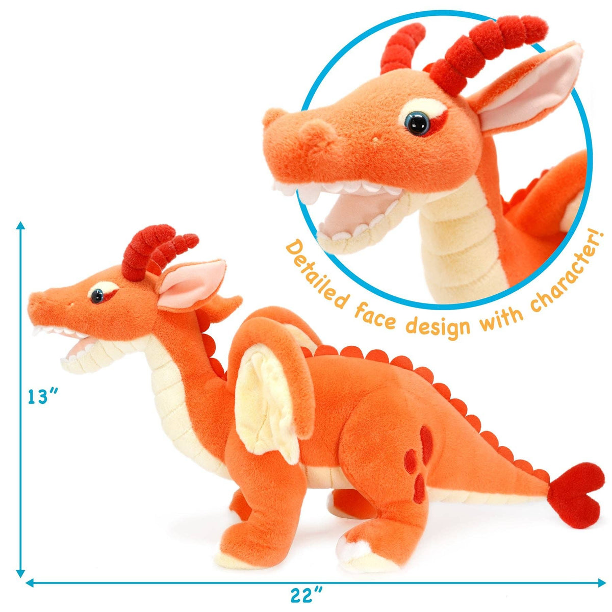 TigerHart Delilah the Dragon 22-inch plush