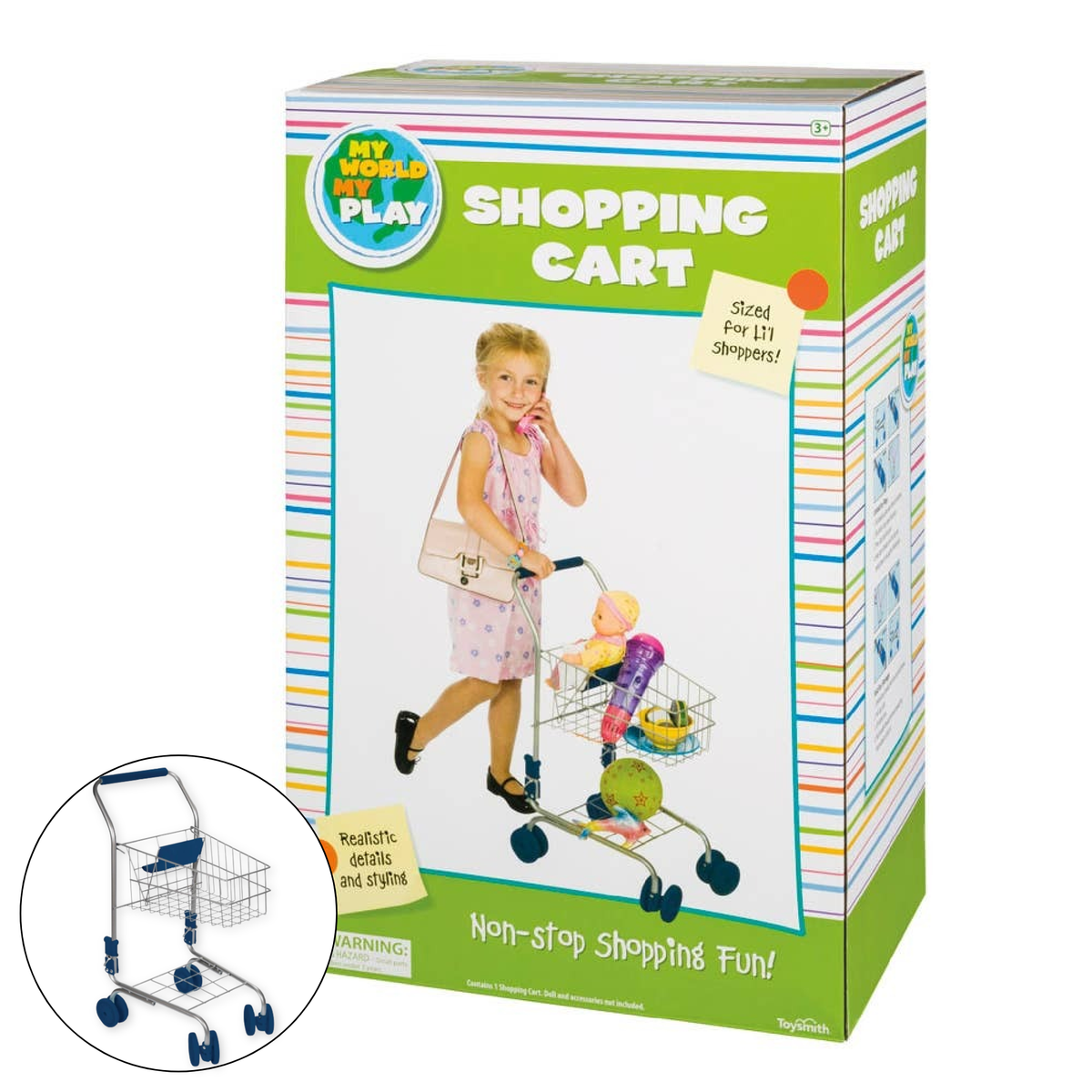 Toysmith kids' miniature shopping cart