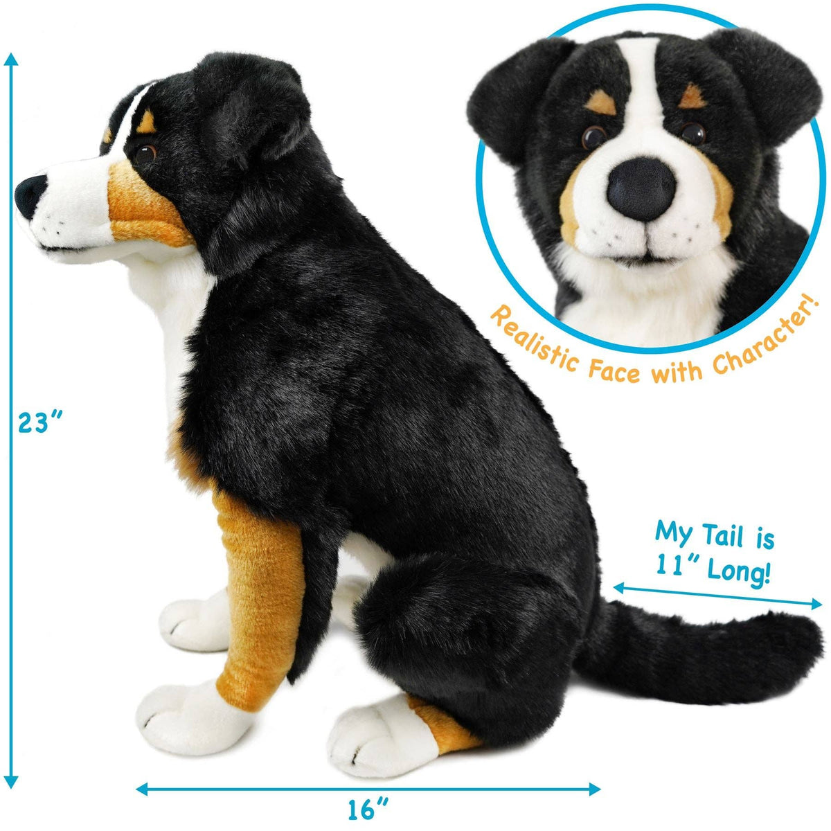 TigerHart Bryson the Bernese Mountain Dog 23-inch plush