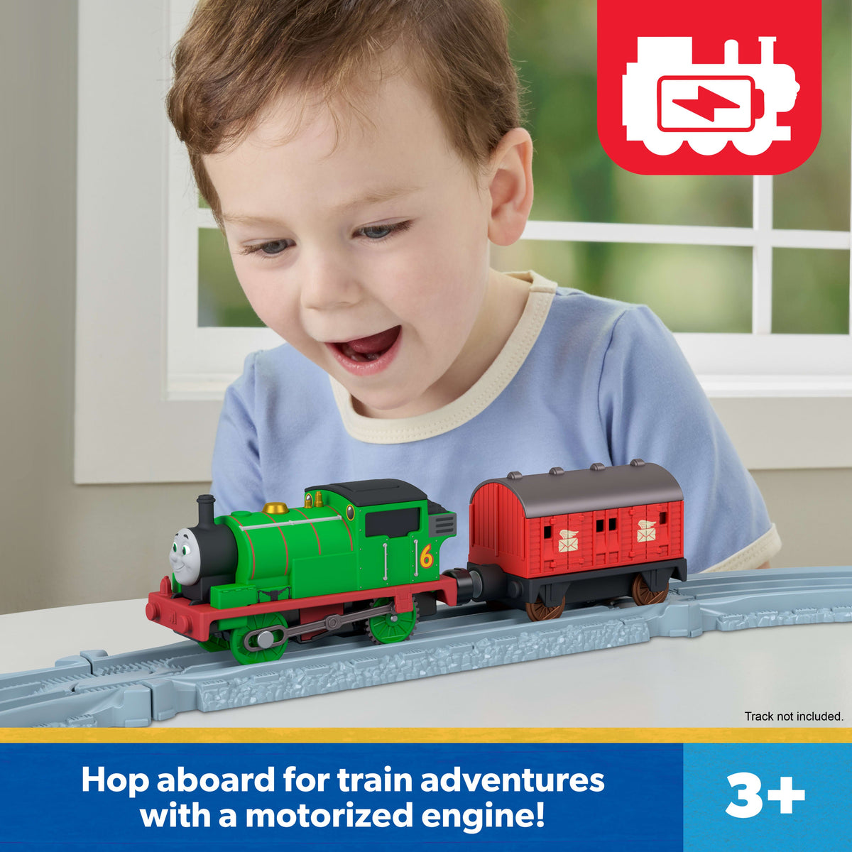 Thomas & Friends Motorized Percy Engine & Mail Car (JLL46)