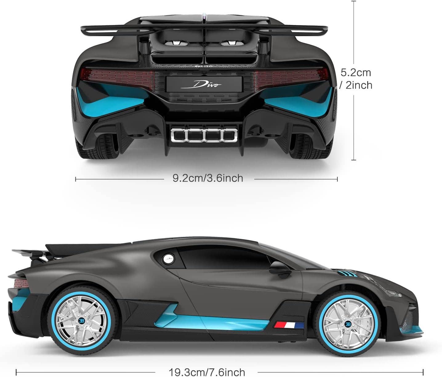 1:24 Scale RC Bugatti Divo Remote Control Sports Car