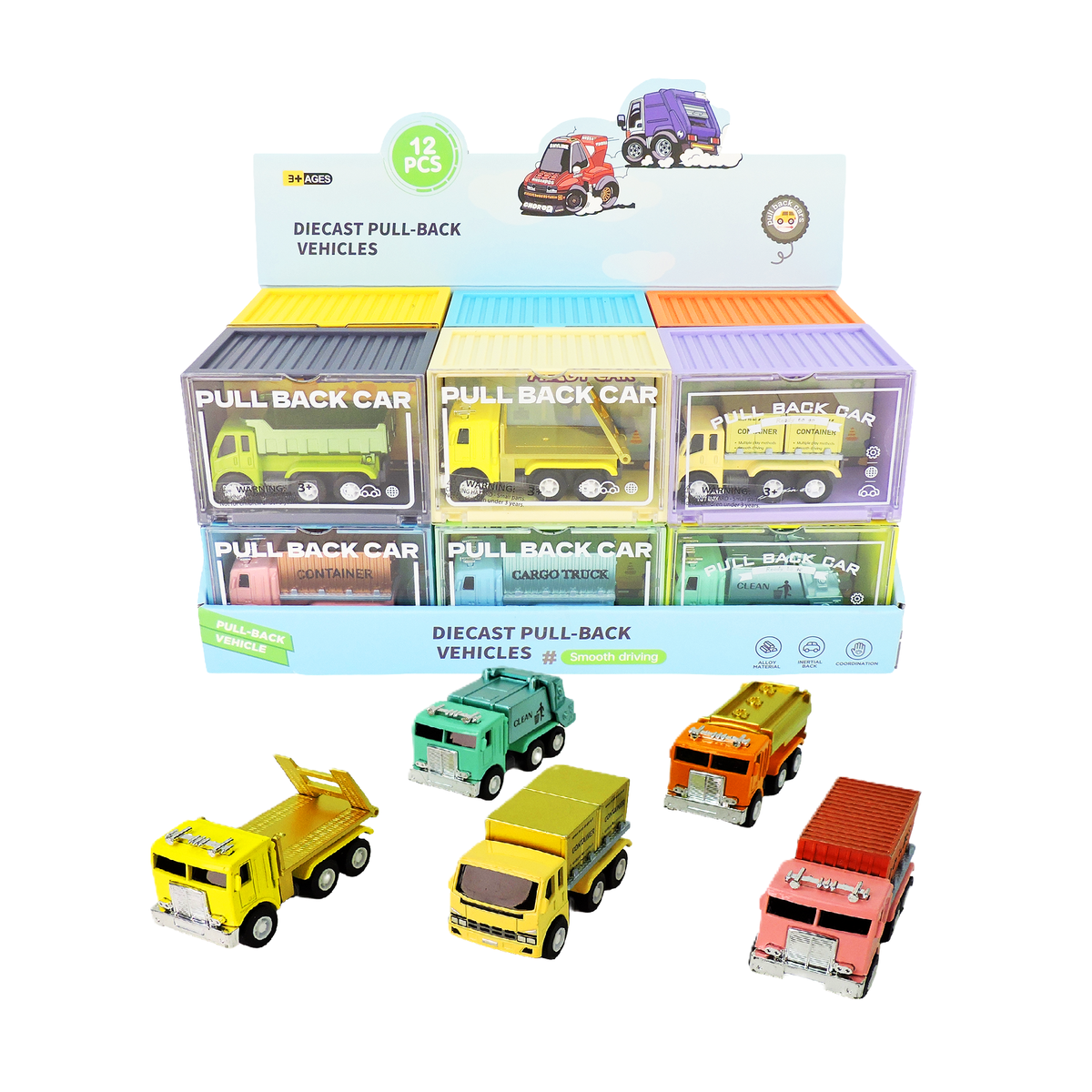Toysmith Alloy Alley large die-cast pull-back truck