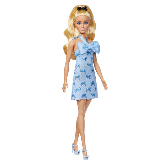 Barbie Fashionistas Doll #237 in Blue Bow Halter Dress (HYT93)