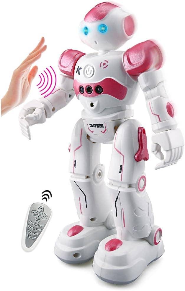RC Robot w/Sensors and Remote Blue: Pink