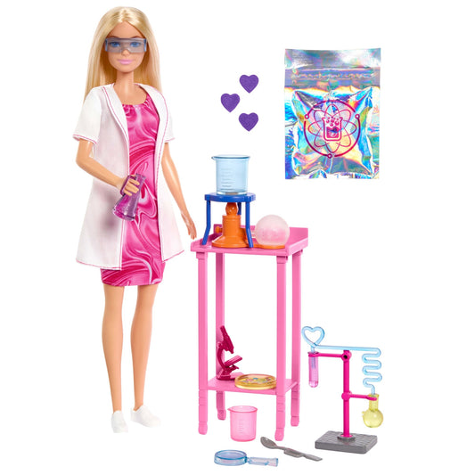 Barbie Scientist Doll with Lab Table and Accessories (JCR70)